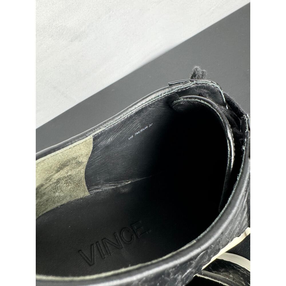 Vince Rayner Python Print Black Leather Sneaker S… - image 7